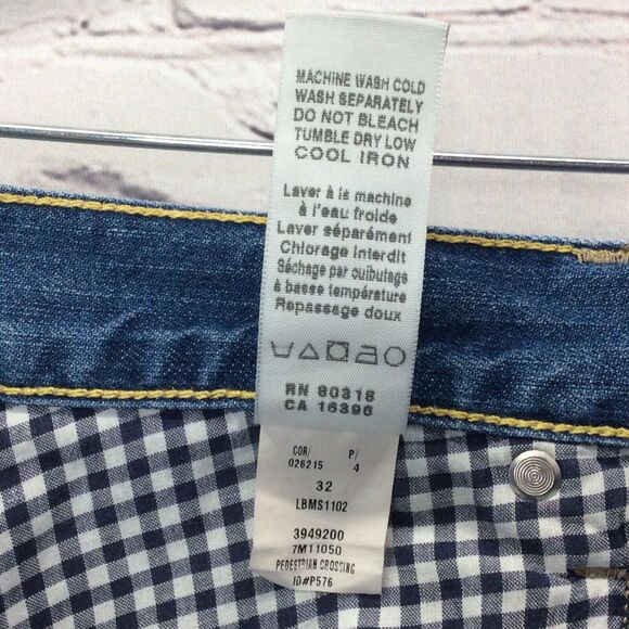 Lucky Brand Jeans Women's Sz 32x32 Logger Bootcut Button Fly Pedestrian Crossing - Picture 8 of 12
